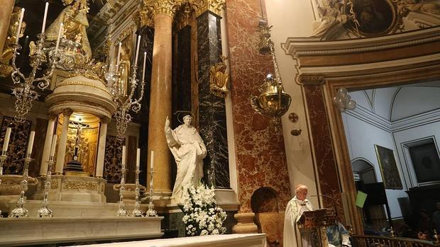 Cañizares, ayer, durante la celebración de la Inmaculada Concepción