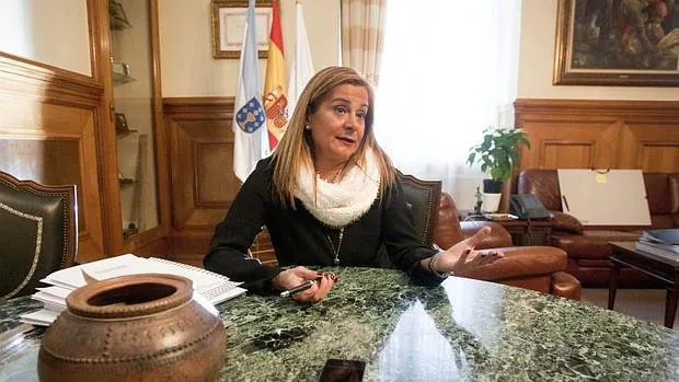 La presidenta de la Diputación de Pontevedra durante su entrevista con ABC