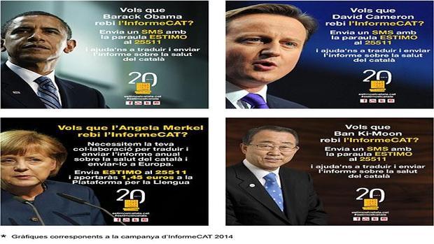 Una ONG subvencionada por Mas envía a Obama y Merkel un informe sobre el uso del catalán en Valencia