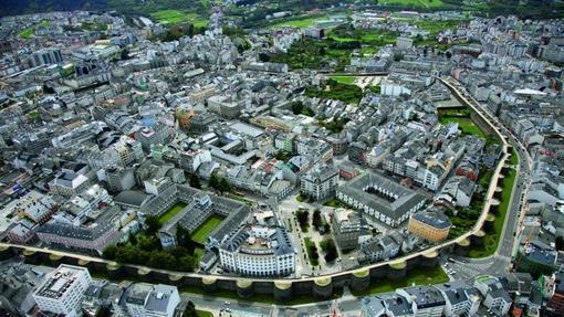 La ciudad de Lugo a vista de pájaro