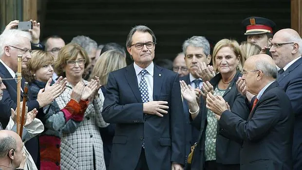 Artur Mas, tras declarar en el TSJC el pasado mes de octibre