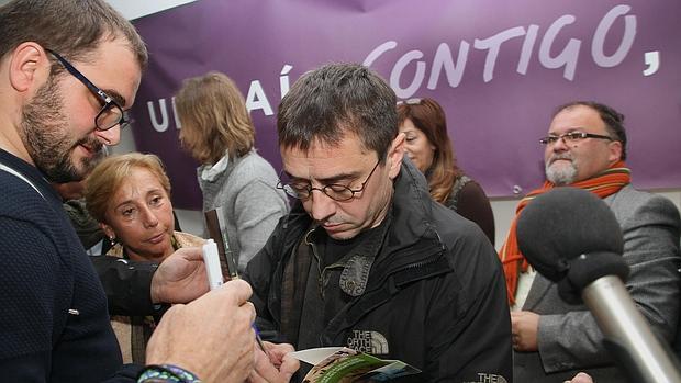 Monedero, este martes en Palencia