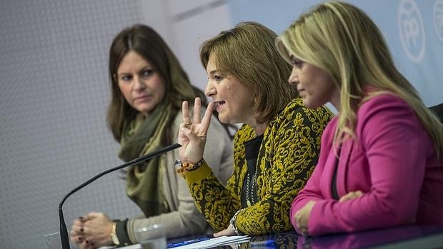 Rueda de prensa de Isabel Bonig, Eva Ortiz y Beatriz Gascó