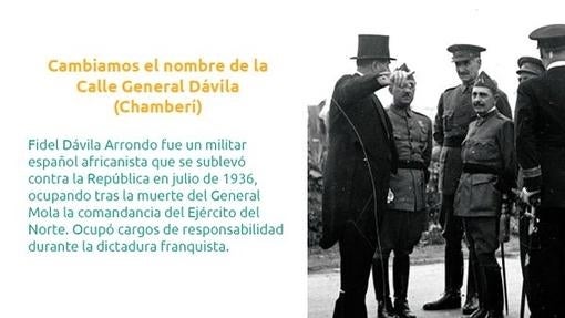 La treintena de calles franquistas que Carmena cambiará en 2016