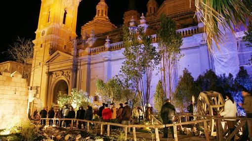 Tradicional Belén de la Plaza del Pilar