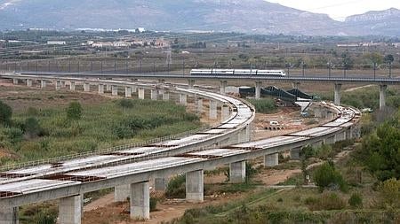 Obras del Corredor Mediterráneo en Tarragona