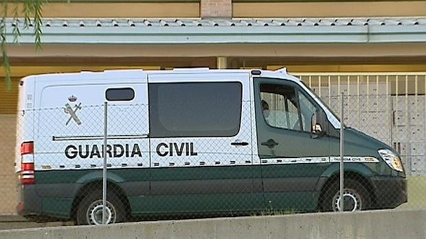 El furgón de la Guardia Civil que llevó a Granados a la cárcel