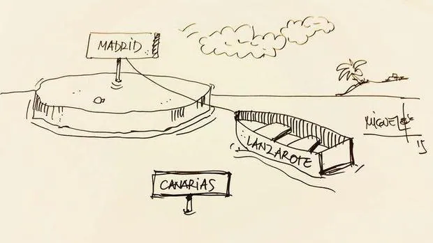 Ilustración del vicepresidente de la Cámara, Miguel Cabrera