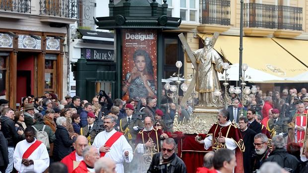 Imagen de la procesión en honor a San Vicente Mártir celebrada el año pasado