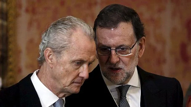 Pedro Morenés y Mariano Rajoy, este miércoles en la Pascua Militar