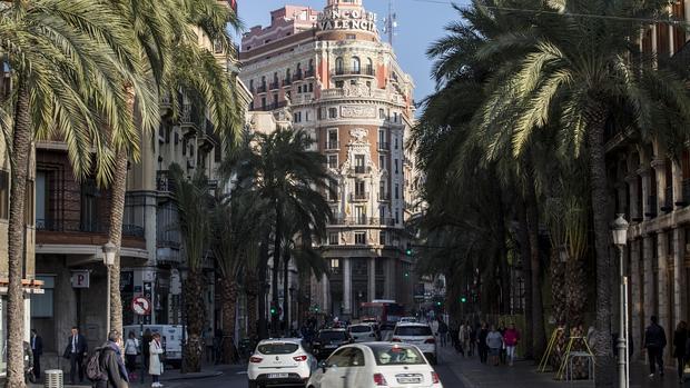 Imagen reciente de la calle Barcas, con dos carriles de circulación