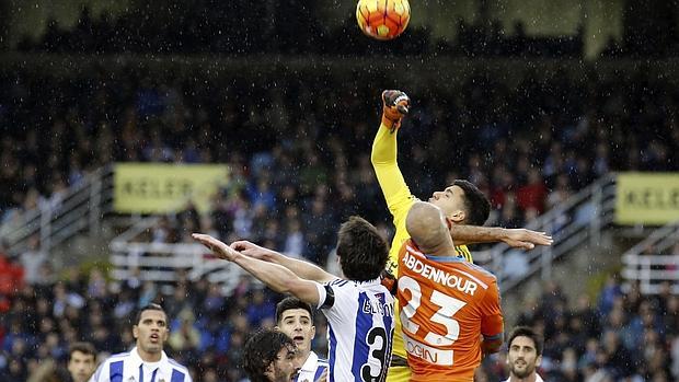 Imagen del partido disputado en Anoeta