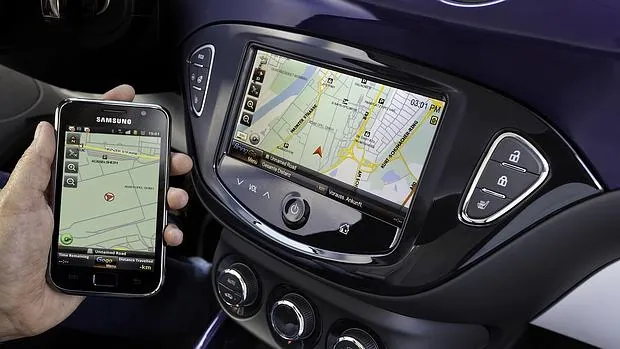 GPS instalado en un coche