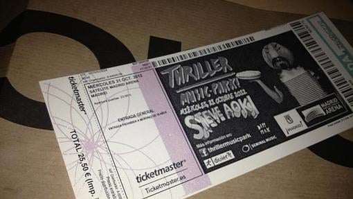 Una de las entradas del evento