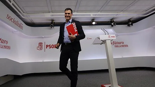 Pedro Sánchez, tras finalizar la Ejecutiva Federal del PSOE