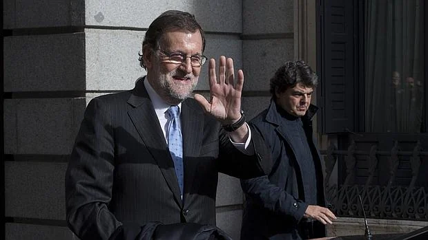 Mariano Rajoy, a su salida del Congreso esta semana