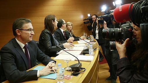 Serafín Castellano, durante su intervención