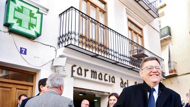 Imagen de Puig tomada este lunes en una farmacia de Valencia