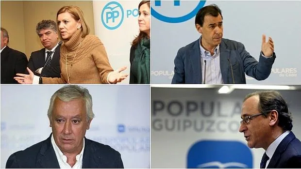 María Dolores de Cospedal, Fernando Martínez-Maíllo, Javier Arenas y Alfonso Alonso