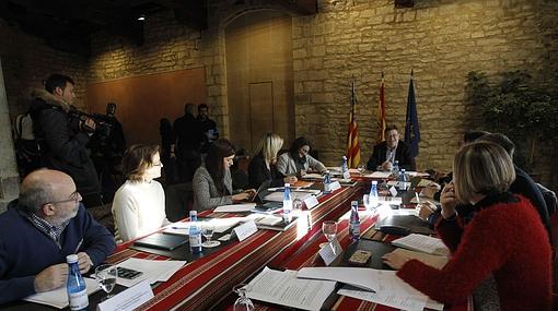 Imagen de la reunión del Consell en Morella