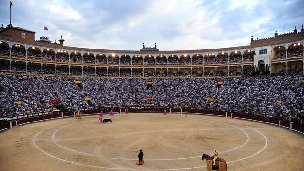 La plaza de toros de Las Ventas, durante una corrida