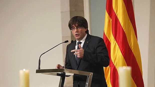 Carles Puigdemont, durante un acto el pasado martes