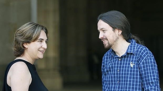 Ada Colau y Pablo Iglesias