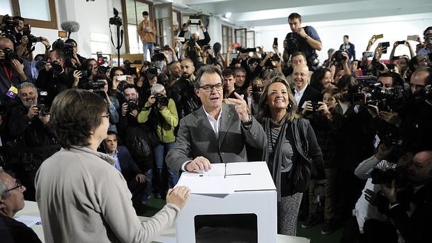 Artur Mas, en la consulta ilegal del 9-N