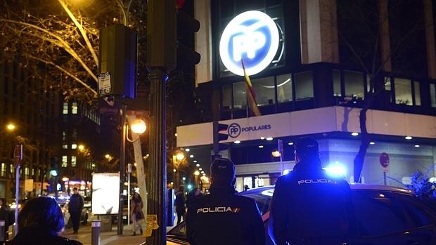 La Policía registró la sede del PP de Madrid el pasado jueves