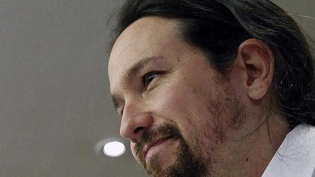 Pablo Iglesias durante la rueda de prensa en la que presentó su oferta de Gobierno al PSOE