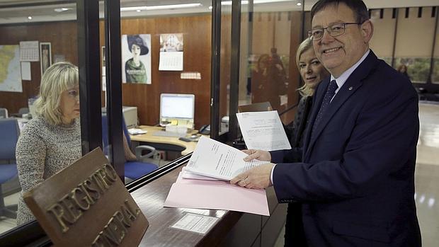 Imagen de Ximo Puig en el registro del Tribunal Constitucional