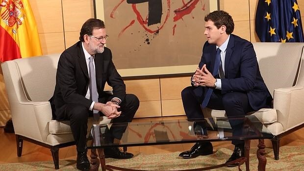 Mariano Rajoy con Albert Rivera, durante su último encuentro