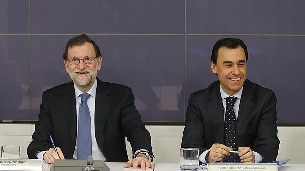 Mariano Rajoy y Fernando Martínez Maíllo