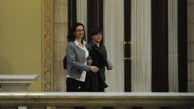 Rovira, en primer término, en una foto de archivo