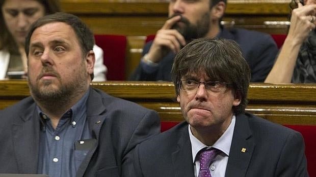 Oriol Junqueras y Carles Puigdemont