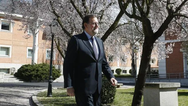 Mariano Rajoy durante la entrevista a ABC