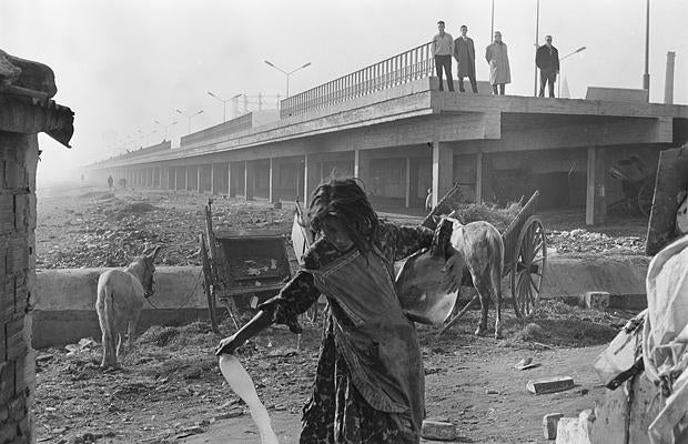 El Somorrostro y el paseo martítimo en 1964, en una imagen de Ignasi Marroyo