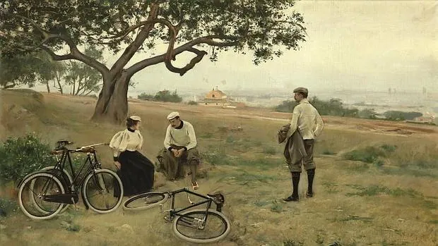 «El descanso de los ciclistas», de 1886