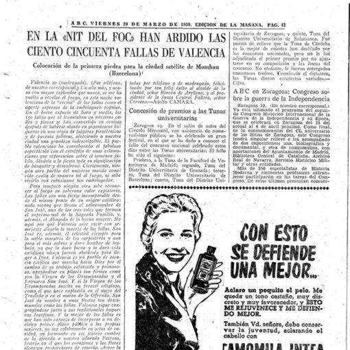 Imagen de la crónica de ABC de marzo de 1959