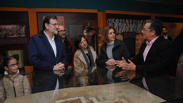 Rajoy también ha visitado el centro de interpretación del Tesoro de Guarrazar