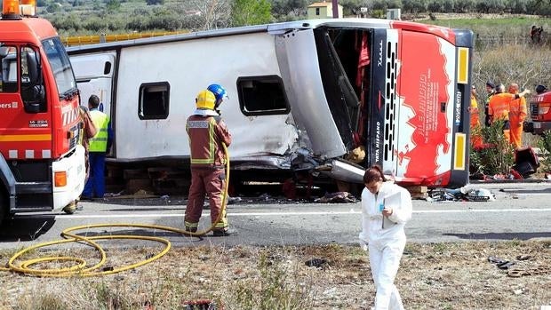 Las 13 víctimas del accidente de autobús de Tarragona son mujeres de varias nacionalidades