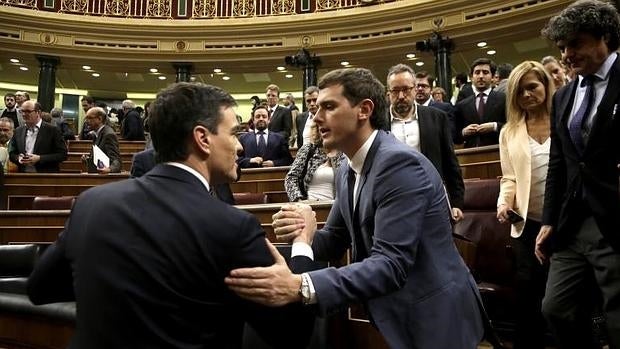 Las posiciones de PSOE, Podemos y Ciudadanos tres meses después del 20-D