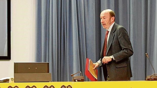 El exsecretario general del PSOE Alfredo Pérez Rubalcaba, en una imagen de archivo