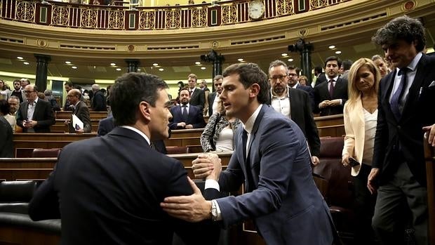 Pedro Sánchez y Albert Rivera