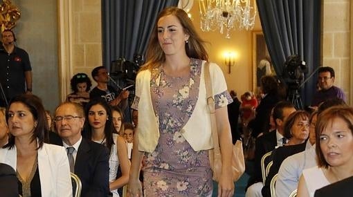 Nerea Belmonte, en el pleno de constitución del Ayuntamiento