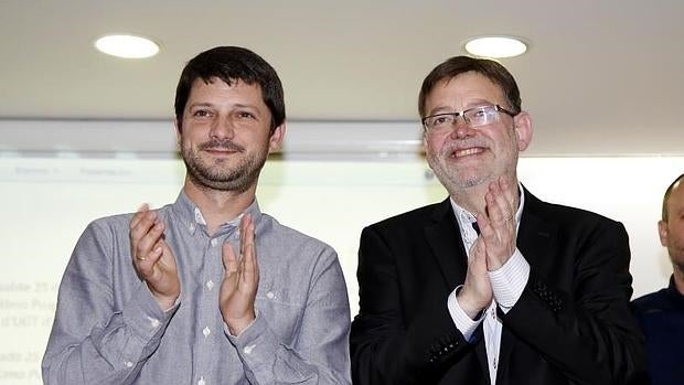 David Cerdán y Ximo Puig en un acto en Alicante.