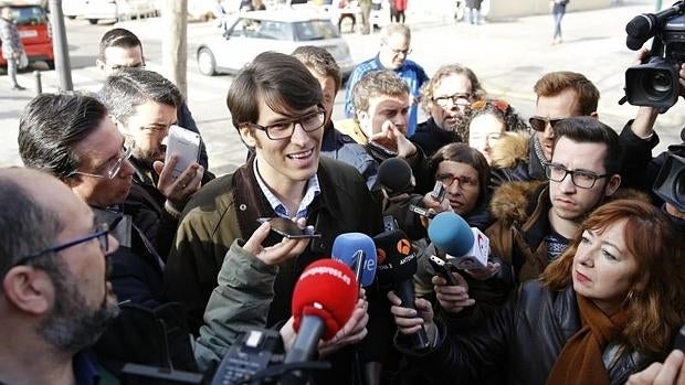 Luis Salom, uno de los asesores del PP investigados, a su llegada al juzgado