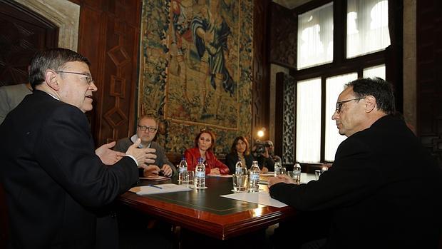 El presidente de la Generalitat, Ximo Puig, y el conseller de Hacienda, Vicent Soler, en una imagen de archivo