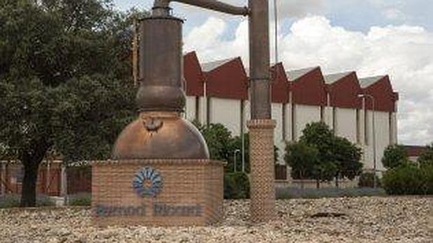 Entrada a la planta de Pernod Ricard en Manzanares