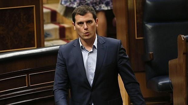 Albert Rivera en la sesión del Congreso de los Diputados de esta tarde
